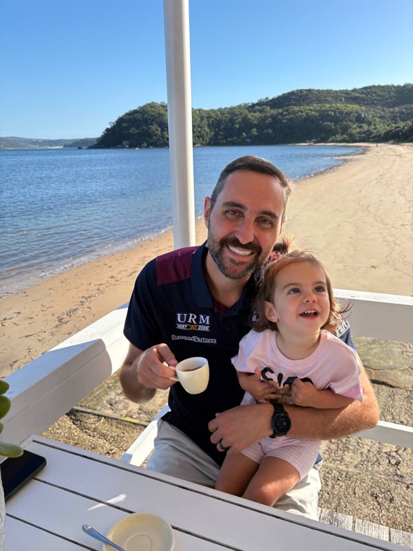 Coffee by the beach in Australia