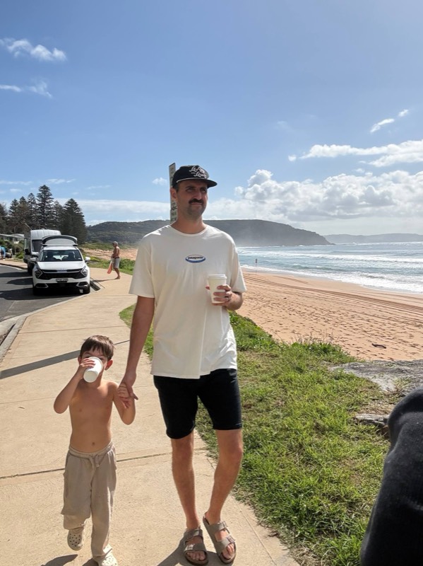 Beach walk in Australia